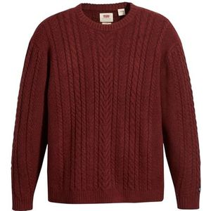 Levi's Battery Crewneck Sweatshirt voor heren, 1 stuk, Decadent chocolade