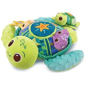 VTech - Juju, moeder schildpad ontwaken van de zintuigen Play Green, interactief pluche dier gemaakt van duurzamere materialen, sensorisch speelgoed, cadeau voor baby's, meisjes en jongens vanaf 6