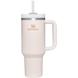 Stanley Quencher H2.0 FlowState Thermosbeker met rietje, 1,2 l, 11 uur koud, 48 uur ijskoud, vaatwasmachinebestendige thermoskan, BPA-vrij, rozenkwarts