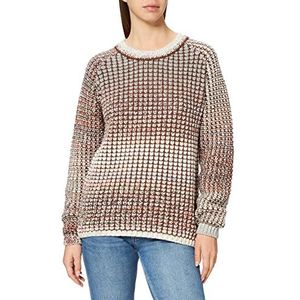 Timezone dames raglan trui, Beige, Bruin, Veelkleurig