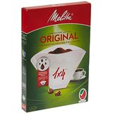 Melitta, 40 koffiefilters, maat 1 x 4, voor filterkoffiezetapparaat, origineel, wit