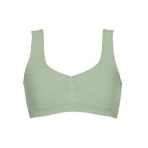 Trigema Damesbustier van polyamide/elastaan, Groene thee.