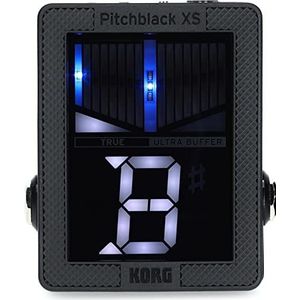 Korg - PB-XS Pitchblack X Series - Compact chromatisch pedaalstemapparaat voor gitaar/bas - Zwart