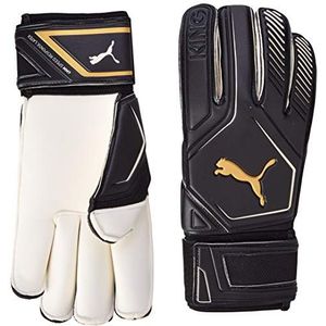 Puma King GC keepershandschoen, uniseks, volwassenen, zwart-goud wit, 9,5