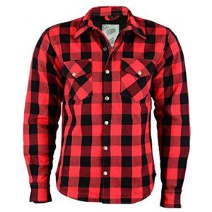 BOSMOTO Lumberjack Overhemd, scheurvast, waterdicht, groot, zwart.