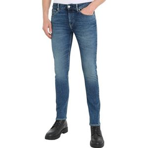 Calvin Klein Jeans Herenbroek, slim denim, medium, blauw, 34 W/34 L, Denim Medium Blauw