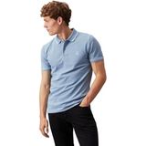 Calvin Klein Jeans Tipping Slim Polo J30j315603 Poloshirt S/S heren, Blauw (Faded Denim)