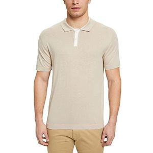 ESPRIT Collection 023eo2k307 Polo heren, Licht Taupe
