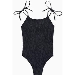 EMPORIO ARMANI Maillot de bain une pièce pour femme avec logo 3D Bold Noir L, Logo Ea 3D noir, L