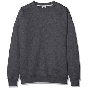 Urban Classics Sweatshirt met ronde hals voor heren, grijs (houtskool 00091)