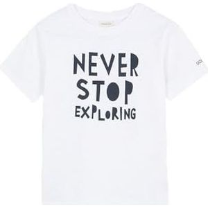 Gocco Camiseta Blanca Estampada T-shirt voor jongens, korte mouwen, Blanco Optico