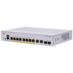 Cisco Business CBS350-8P-E-2G Managed Switch | 8 GE-poorten | PoE | Ext PS | Combo 2 x 1G | Beperkte levenslange bescherming (CBS350-8P-E-2G)
