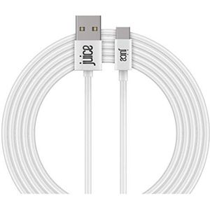 Juice 3 m USB type C kabel voor Samsung Galaxy S20 S10 S9 S8 S20 Plus Huawei P30 P20 Sony Apple iPad 2020 Pro 2020 Air 20 - wit