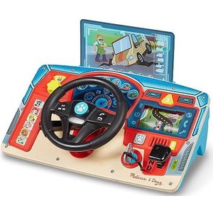 Melissa & Doug Paw Patrol houten dashboard, simulatiespel met Paw Patrol-figuren, creatief speelgoed, houten speelgoed, cadeau voor jongens en meisjes van 3, 4, 5, 6, 7 jaar
