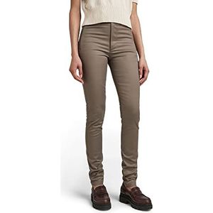 G-STAR RAW, Weld High Skinny Chino broek voor dames, Bruin (Turf C105-273)