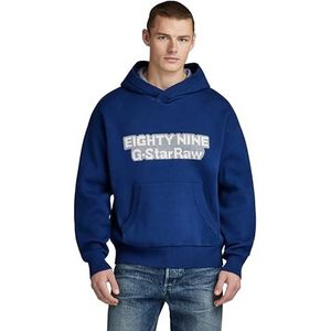 G-STAR RAW Sweat à capuche en tricot ample pour homme, Bleu (Ballpen Blue D23933-d488-1822), S