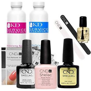CND Shellac Top / Base / Essential / Color Starter manicureset, Clearly Pink