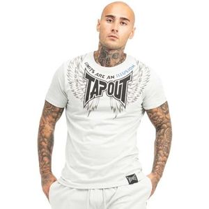Tapout T-shirt Tillusion pour homme, Gris clair/noir/bleu, XL