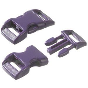 Paracord Klikgespen violet 14 mm - 10 stuks