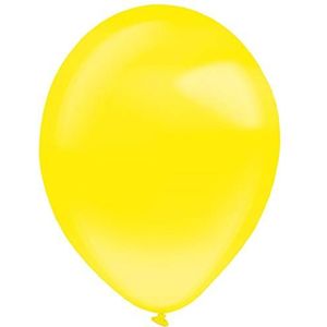 Amscan 50 stuks latex ballonnen 35 cm geel 9905444