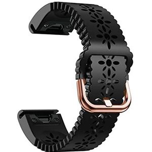 YOOSIDE 20 mm Quick Fit siliconen horlogeband compatibel met Garmin Instinct 2S/Fenix 7S/Fenix 6S/Fenix 5S, zachte en dunne kanten sportarmband voor Descent Mk2S