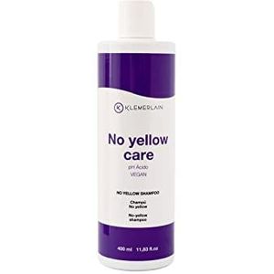 K KLEMERLAIN Anti-gele shampoo met paarse pigmenten zonder sulfaten Silver shampoo voor gebleekt haar, grijs, blond en strengen 400 ml