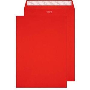 Blake Creative Colour 63406P C4 zelfklevende enveloppen, 120 g/m², 229 x 324 mm, 10 stuks, rood