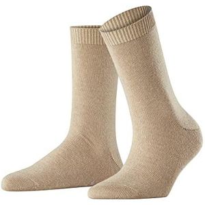 FALKE Cosy Wool Sokken voor dames, merinowol, kasjmier, wit, zwart, meer warme kleuren, voor de winter, zonder patroon, 1 paar, beige (camel 4220)
