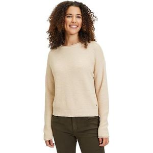 Betty & Co Pull en tricot à col rond pour femme, Gris fumé, 44