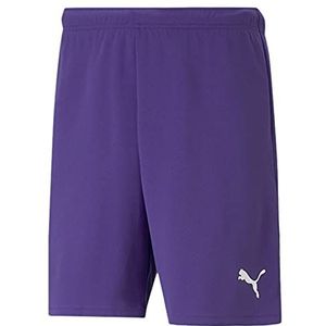 PUMA Uniseks Teamrise Shorts, Paars/Wit