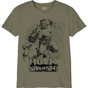 Marvel Bohulkcts043 T-shirt voor jongens (1 stuk), Khaki (stad)