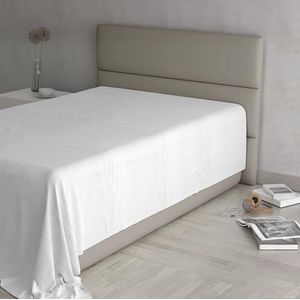 MAX COLOR Bedlaken, 100% katoen, effen, wit, 150 x 300 cm