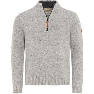 camel active Gebreide trui voor heren, Cool Grey Mix