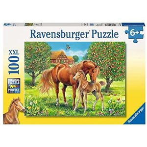 Puzzel voor grote en kleine kinderen (100 stukjes, paarden thema)