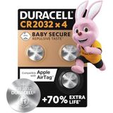 Duracell Specialty 2032 Lithium-knoopcelbatterij 3V, verpakking van 4 stuks (DL2032/CR2032)