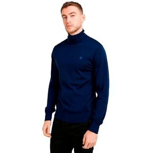 G-STAR RAW Hoogwaardige gebreide herentrui schildpad, blauw (Imperial Blue D25177-d847-1305), S, Blauw (Imperial Blue D25177-d847-1305)