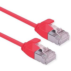 ROLINE U/FTP DataCenter Câble patch Cat.6A (Class EA), LSOH, fin, rouge, 0,3 m