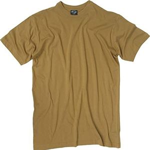 Mil-Tec T-shirt met korte mouwen, klassieke militaire stijl, 6 kleuren om uit te kiezen, heren T-shirt, Coyote