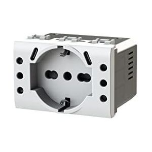 4Box USB inbouwstopcontact P503 compatibel met Bticino® LivingLight™, wit