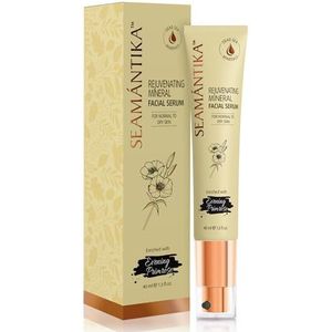 SEAMANTIKA - Mineraal gezichtsserum met teunisbloemolie - Intensieve hydratatie en elasticiteit - Voor normale tot droge huid - Zonder parabenen, sulfaten, minerale oliën - 40 ml
