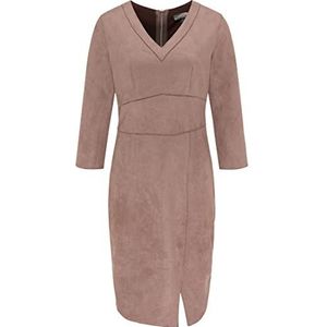 DreiMaster Robe vintage pour femme 37212949-DR05, taupe, taille XXL, taupe, XXL