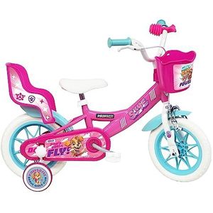 Vélo ATLAS Paw Patrol Stella Kinderfiets voor meisjes, 12 inch, met 1 rem, roze