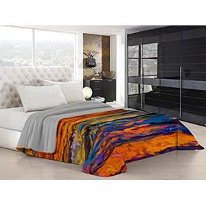 Italian Bed Linen Q-SD37 micro-2P Sogni D'autore zomerdekbed, SD37, dubbel, meerkleurig SD64