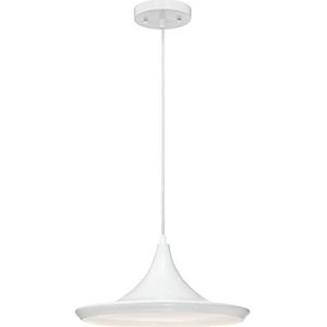 63624 LED-hanglamp, dimbaar, met een lamp, witte afwerking