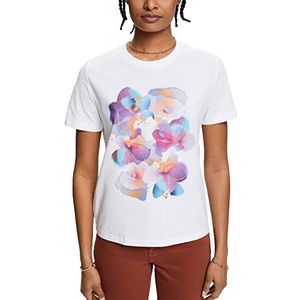 edc by ESPRIT 033cc1k303 T-shirt voor dames, Wit