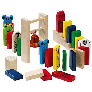 Haba 263-delig Domino Speelset met Dominostene - Blokken en Dieren Voor Kinderen