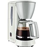 Melitta, Single 5, wit, M720-1/1 koffiezetapparaat met glazen kan, 5 kopjes, compact, compatibel met filters 1 x 2