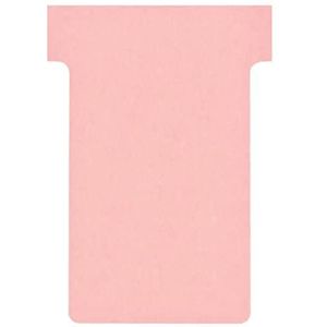 Nobo, 100 stuks T-kaarten voor planning, index 2, roze, 2002008