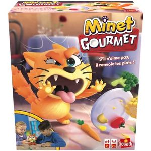 Goliath - Gourmet twink – gezelschapsspel voor kinderen – kun je de gastronomische kat overtuigen om groenten te eten – behendigheidsspel – om met familie of vrienden te spelen – vanaf 4 jaar