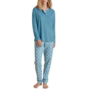 CALIDA Ensemble pyjama Daylight Dreams pour femme, Niagara Blue, 42-44